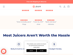 getjuv.com homepage screenshot