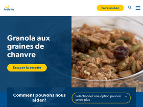 'arthrite.ca' screenshot