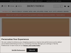 'brownthomas.com' screenshot