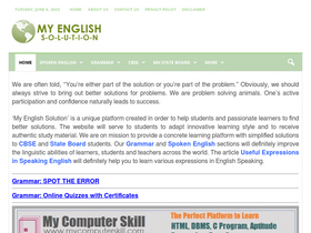 'myenglishsolution.com' screenshot