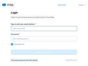 app.crisp.chat homepage screenshot