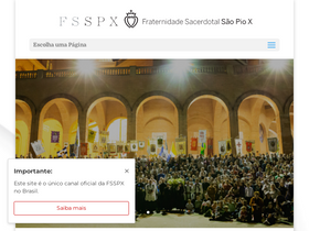 'fsspx.com.br' screenshot
