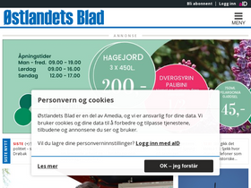 'oblad.no' screenshot