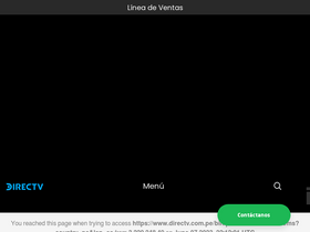 'directv.com.pe' screenshot
