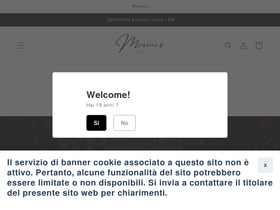 mariniswine.com homepage screenshot
