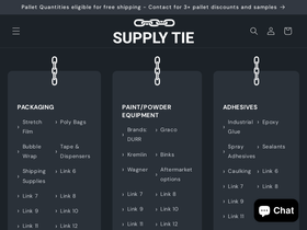 supplytie.com homepage screenshot