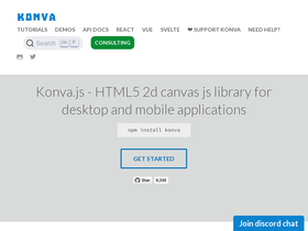 'konvajs.org' screenshot