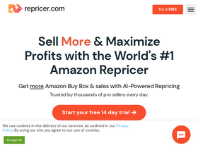 'repricer.com' screenshot