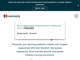 'learnosity.com' screenshot