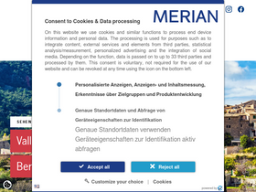 'merian.de' screenshot