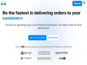 'maystro-delivery.com' screenshot