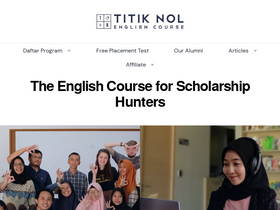 'titiknolenglish.com' screenshot