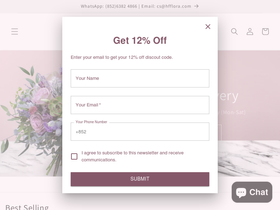 hfflora.com homepage screenshot