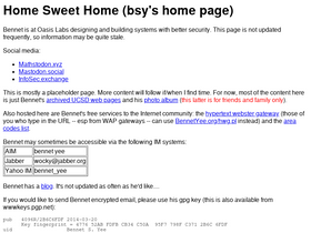 'bennetyee.org' screenshot