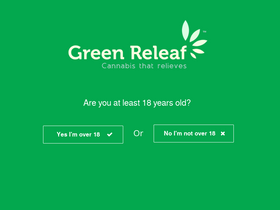 'greenreleafdispensary.com' screenshot