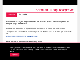 'hogskoleprov.nu' screenshot