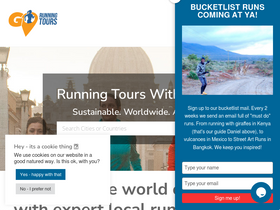 'gorunningtours.com' screenshot
