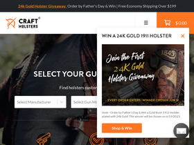 'craftholsters.com' screenshot