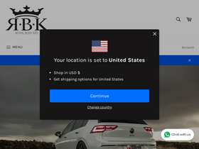 'royalbodykits.com' screenshot