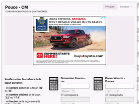 'pouce-cm.fr' screenshot