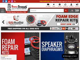 'simplyspeakers.com' screenshot