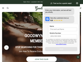 goodwynns.com homepage screenshot