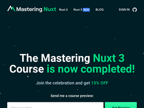 'masteringnuxt.com' screenshot