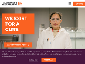 'alzheimersresearchuk.org' screenshot