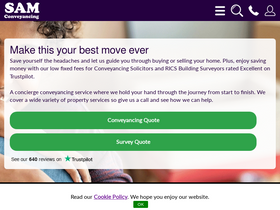 'samconveyancing.co.uk' screenshot