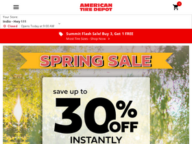 'americantiredepot.com' screenshot