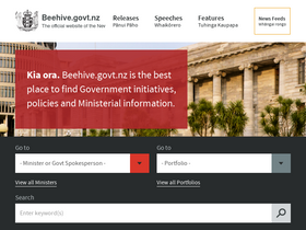 'beehive.govt.nz' screenshot