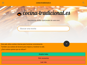 'cocina-tradicional.es' screenshot