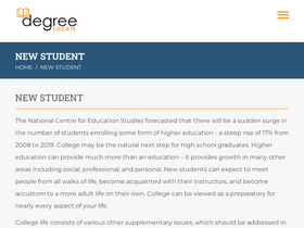 'degreelocate.com' screenshot