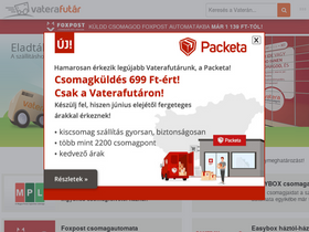 'vaterafutar.hu' screenshot