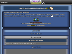 'dissidiacompendium.com' screenshot