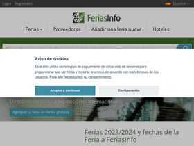 'feriasinfo.es' screenshot
