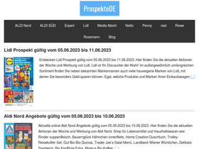 'prospektde.com' screenshot