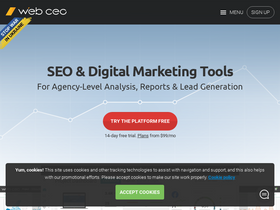 'webceo.com' screenshot