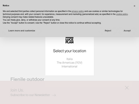 'luceplan.com' screenshot