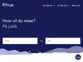 'entur.no' screenshot