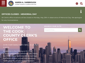 'cookcountyclerkil.gov' screenshot