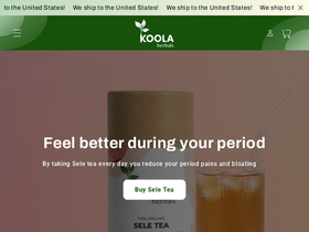 Koola Herbals homepage screenshot