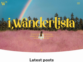 'iwanderlista.com' screenshot