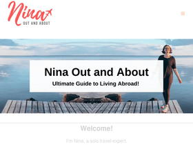 'ninaoutandabout.ca' screenshot