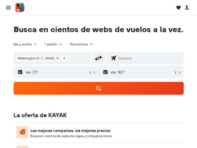 'kayak.com.pe' screenshot