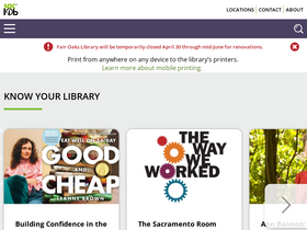 'saclibrary.org' screenshot