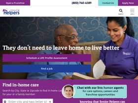 'seniorhelpers.com' screenshot