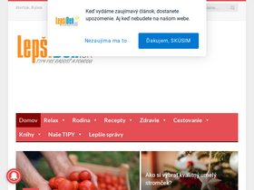 'lepsiden.sk' screenshot