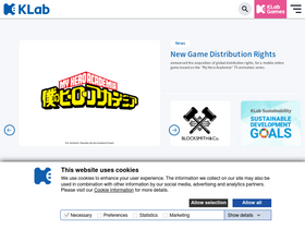 'klab.com' screenshot