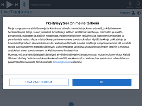 'livetaajuus.fi' screenshot